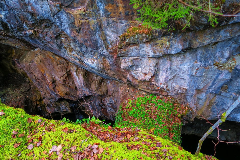 Blå Grottan Klackberg Norberg - november 2017 liten gruvbro