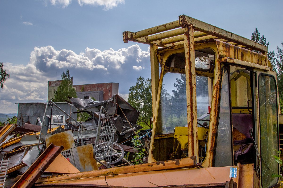 Håksbergs gruva - juli 2014 gamla maskiner