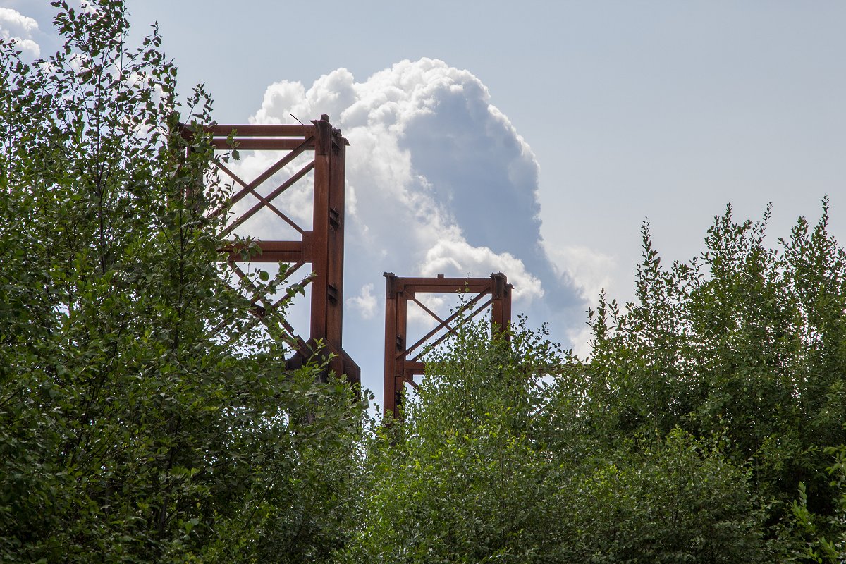 Håksbergs gruva - juli 2014 moln haksberg linbana