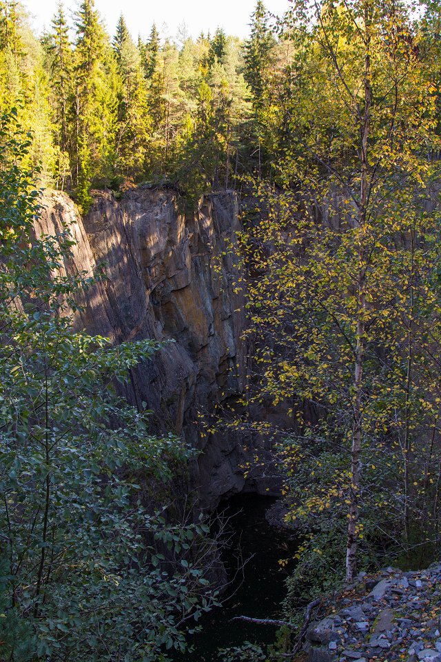 Ickorbottens gruva - oktober 2016 14 utsikt stora gruvhalet