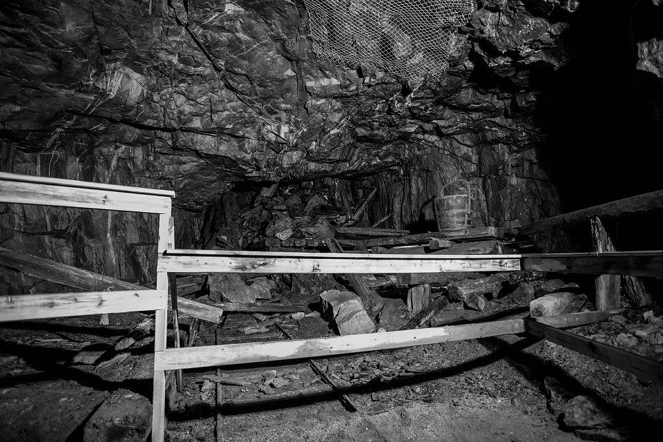 Storbergets gruva Hofors - juli 2017 innersta stollen