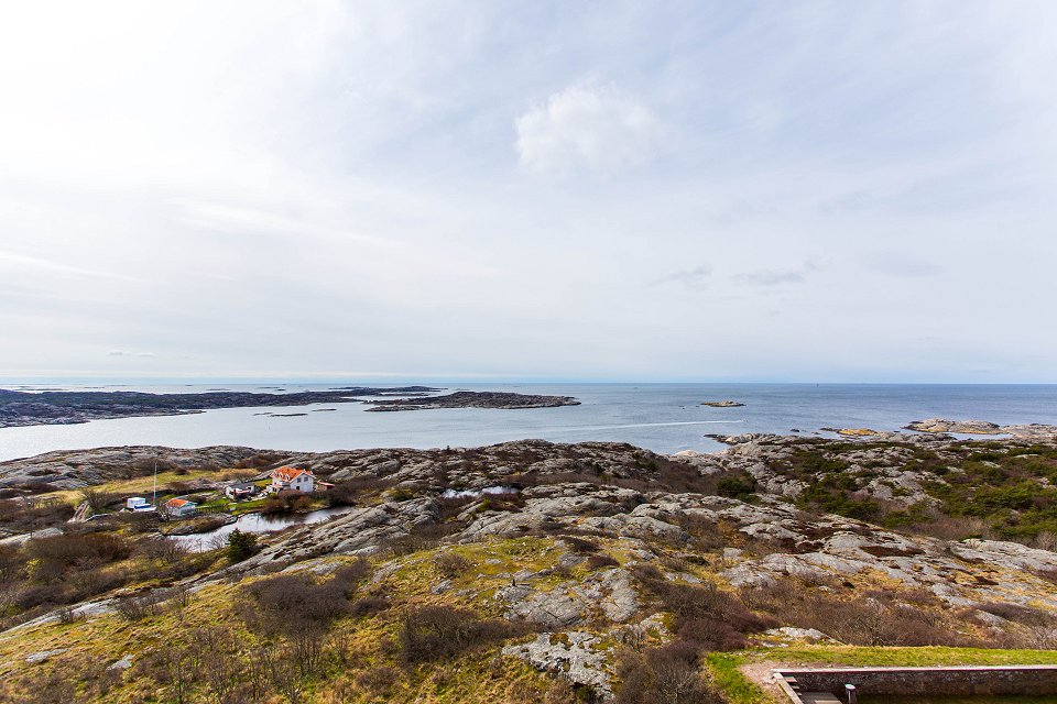 Carlstens fästning Marstrand - april 2017 utsikt at soder