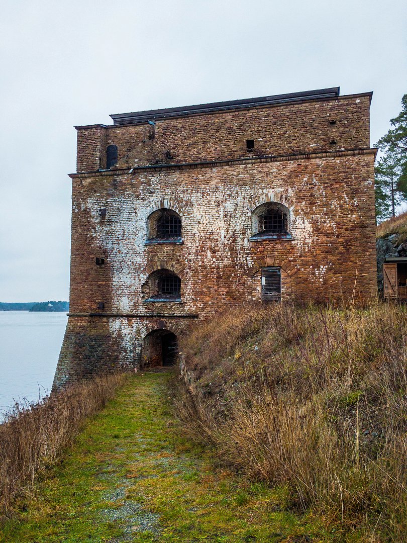 Fredriksborgs fästning, Värmdö - december 2020 strand fortet