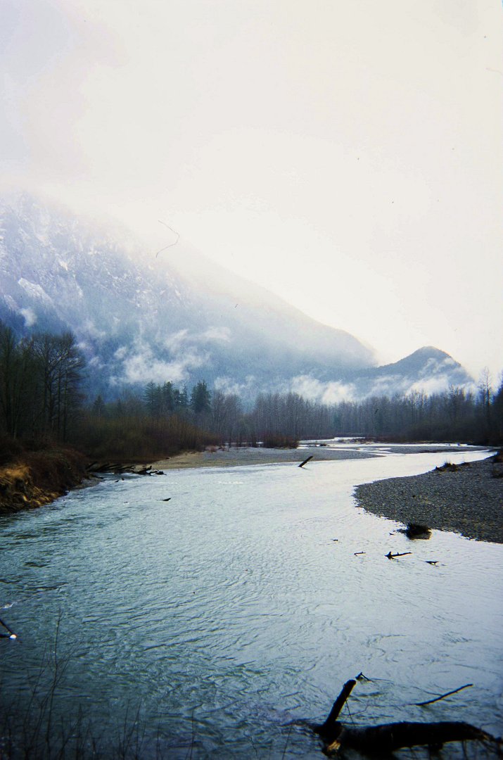 Snoqualmie, WA, USA - december 2003 the river