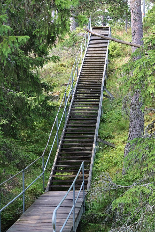 Ulvön - juli 2012 trappan till toppstugan