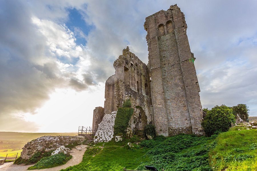 Corfe Castle - december 2015 the tower