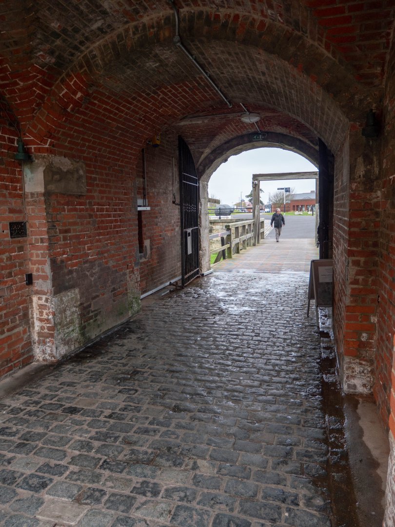 Southsea Castle Portsmouth - december 2019 tunnel