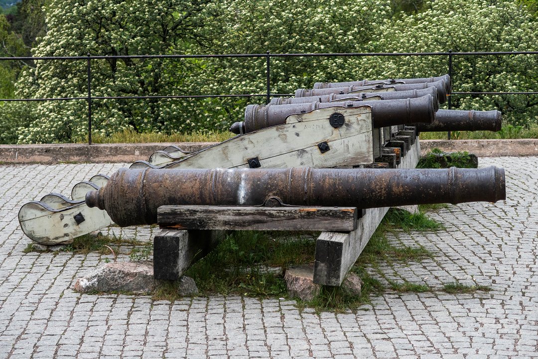 Uppsala slott - maj 2019 kanoner