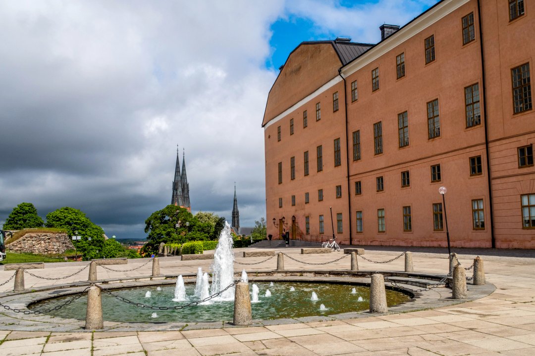 Uppsala slott - maj 2019 slott fontan