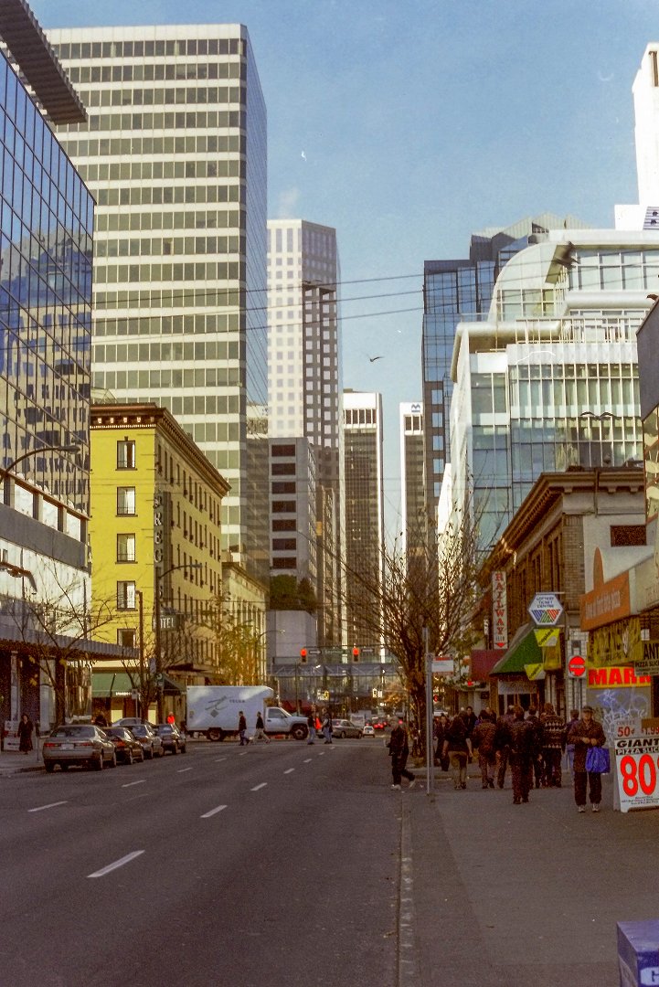 Vancouver, Kanada - november 2000 highstreet