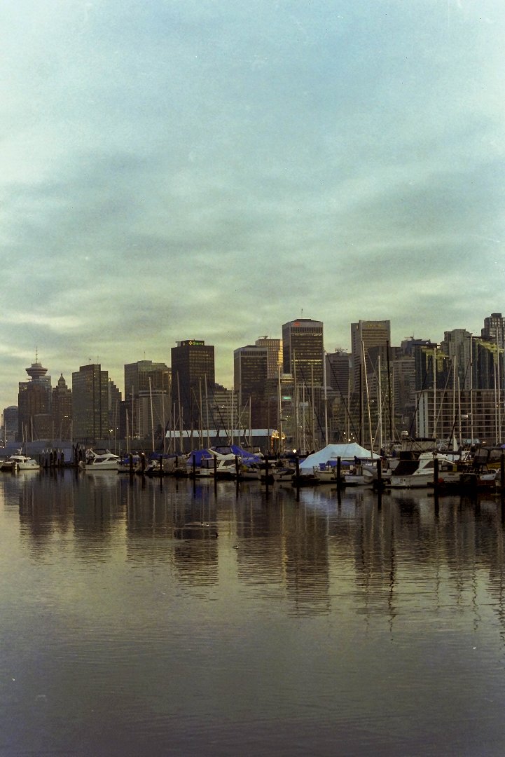 Vancouver, Kanada - november 2000 hus vid vattnet