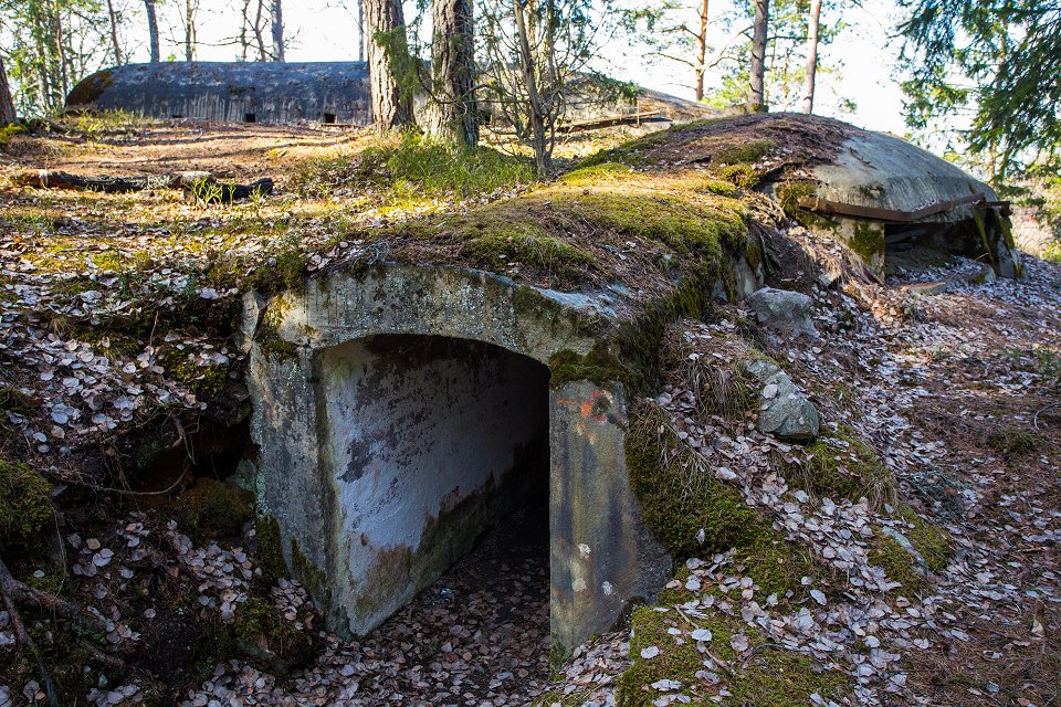 Skogbergafortet - mars 2017 ingangen till fortet