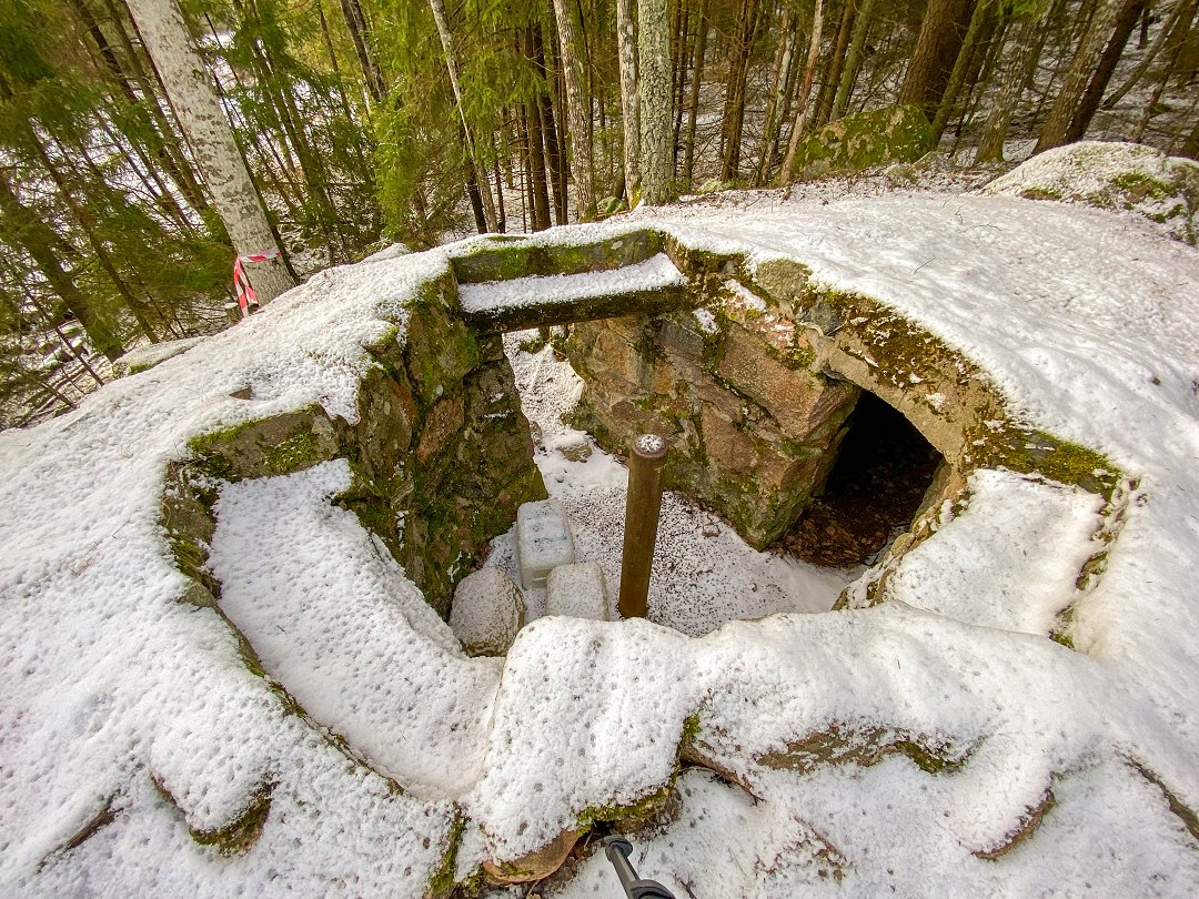 Skyttevärnslinje, Norra Fronten, Täby – februari 2023 mini bunker