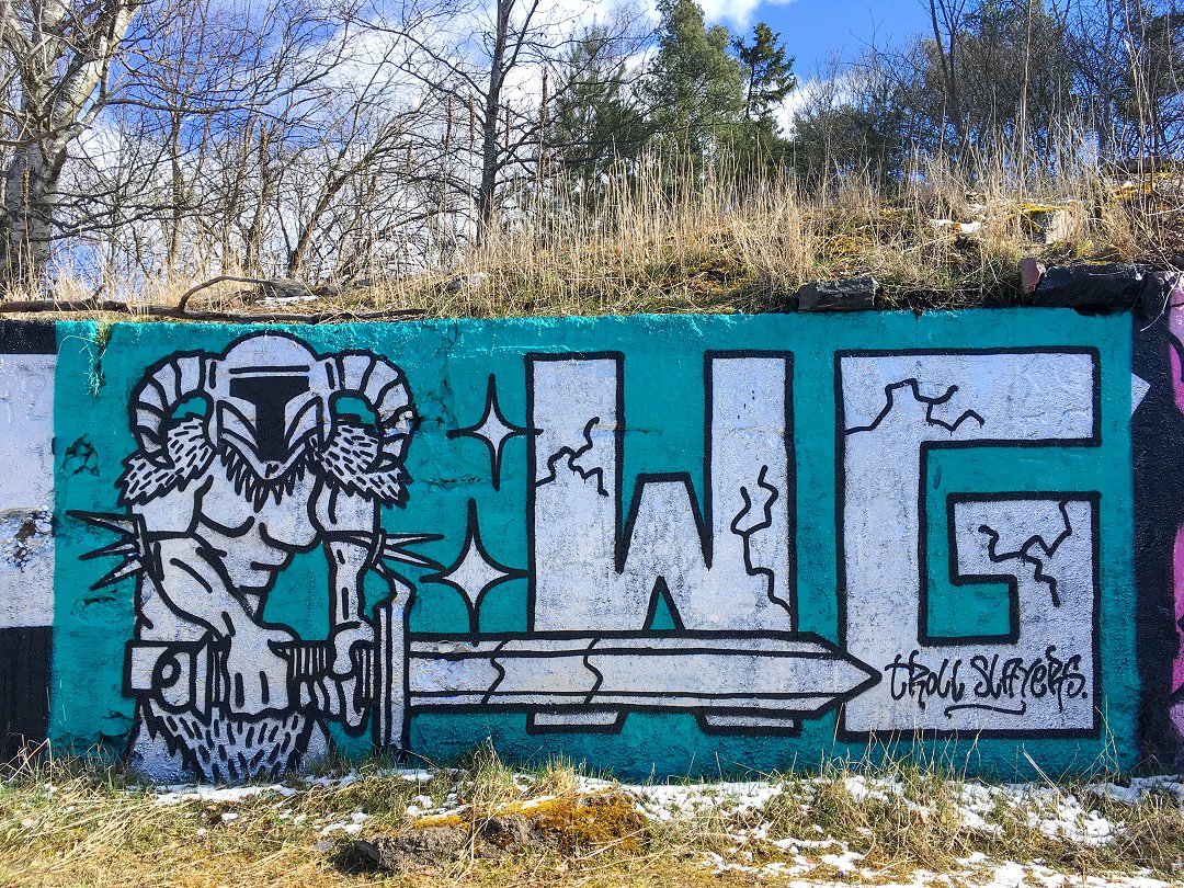 Sollentuna batteriet, Rotebro - april 2022 wg graffiti