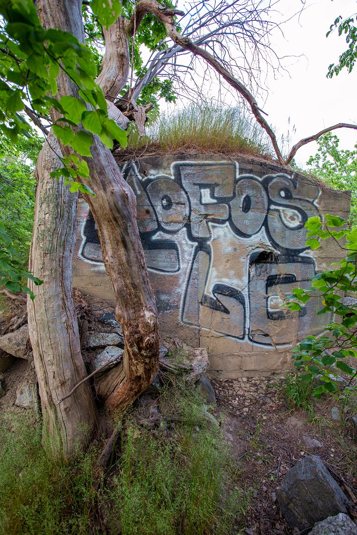 Tivolibergets Luftvärnsställning, Bergshamra – juni 2020 graffiti bunker