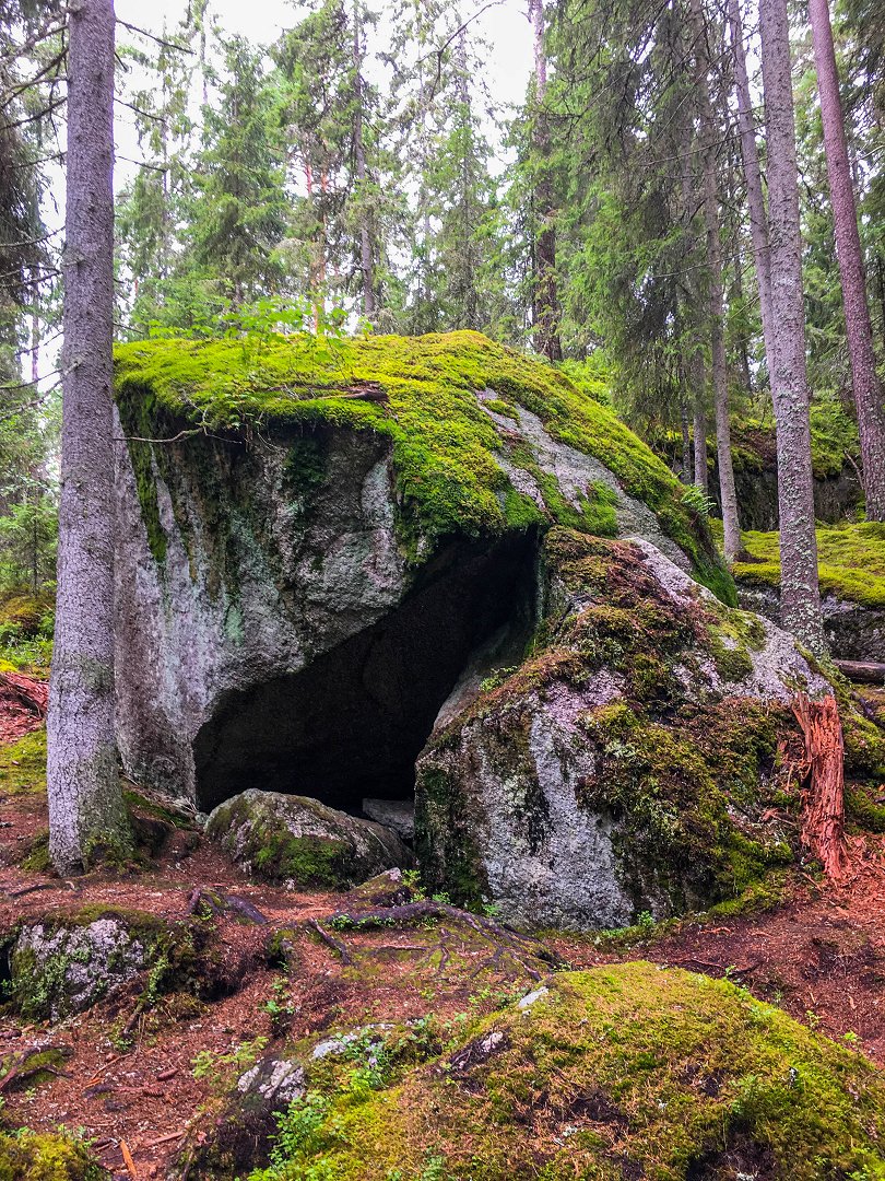 Jättebergen, Degerfors - juli 2021 mossa sten