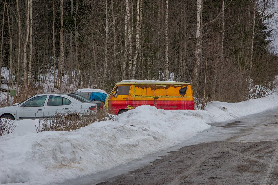 Forsbo gruva - februari 2015 scooby do bilen forsbo gruva