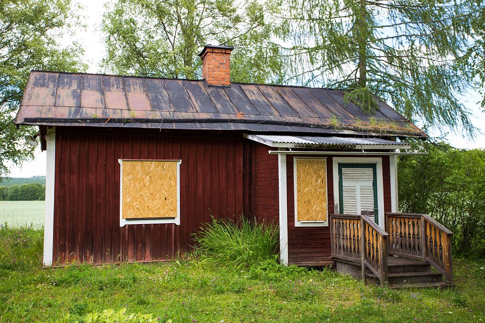 Rällingsbergs gruva - juli 2017 gammalt hus