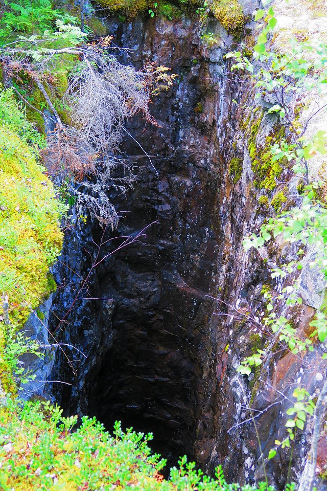 Storbergets gruva Hofors - juli 2017 avgrunds hal