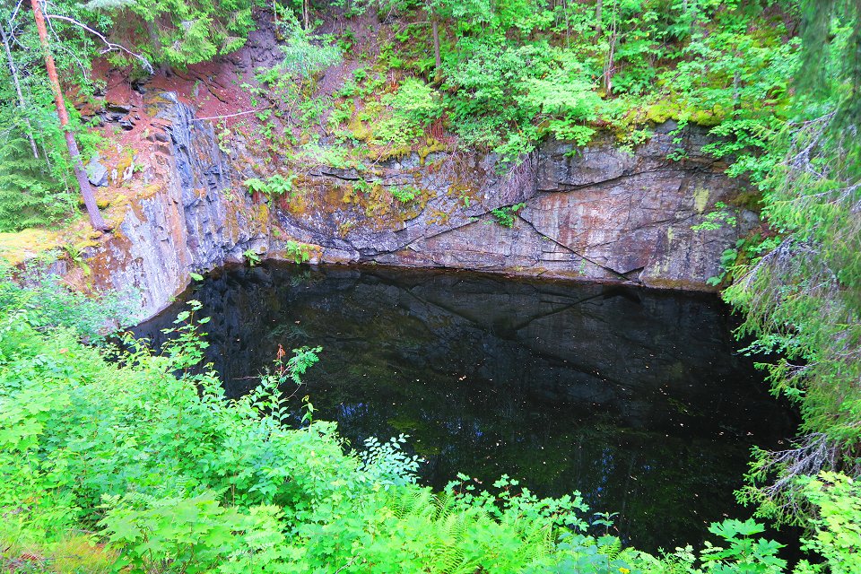 Svinryggens gruvområde Norberg - juli 2017 svinryggen dagbrott