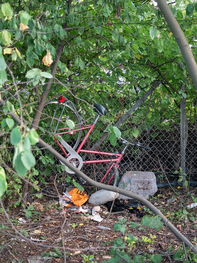 Bromsten - augusti 2017 trasig cykel