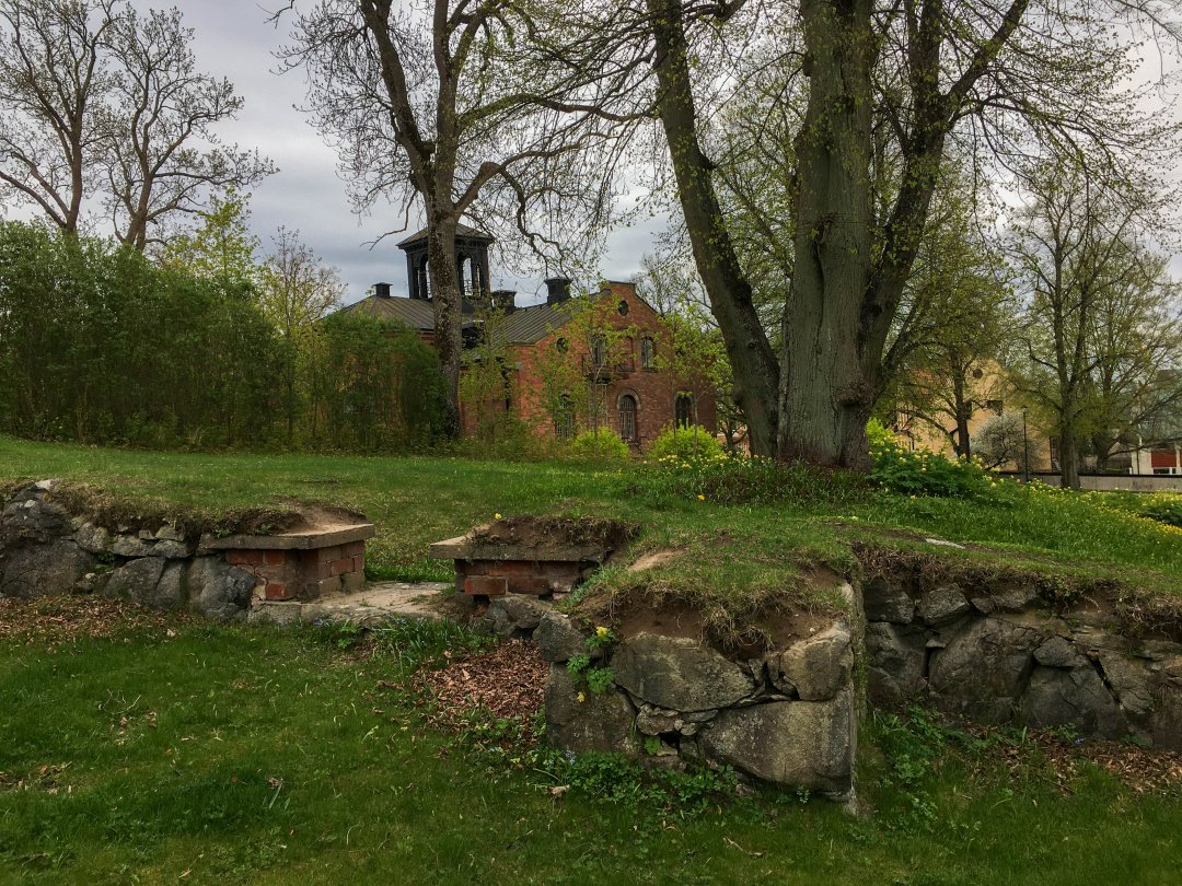 Kyrkoruin Enköping - maj 2021 klocktorn