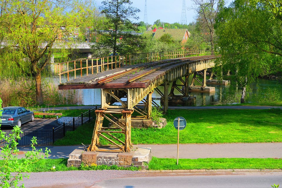 Järnvägsbro Motala - maj 2018 motala bro